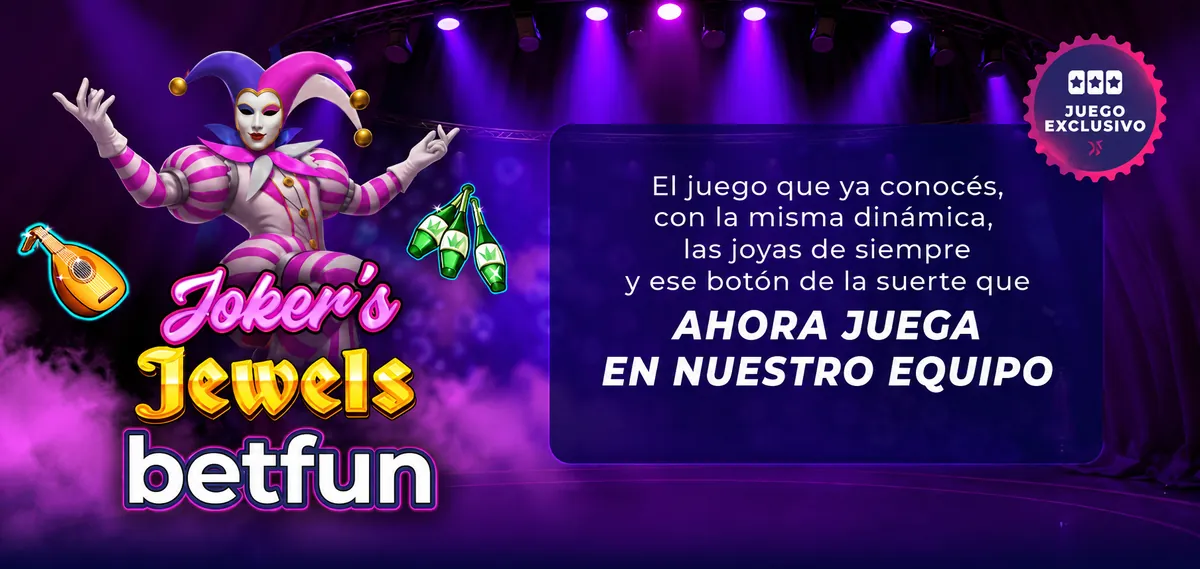 Joker's Jewels, juego exclusivo en Betfun